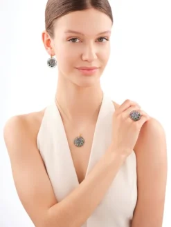 Zawieszka srebrna z cyrkoniami