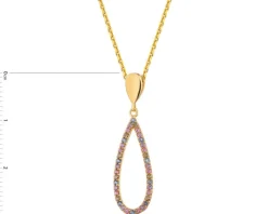 Zawieszka srebrna z cyrkoniami