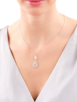 Zawieszka srebrna z cyrkoniami