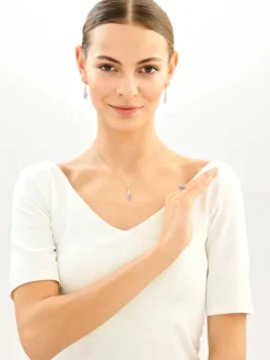 Zawieszka srebrna z cyrkoniami