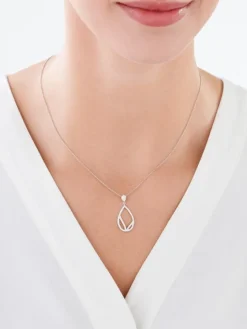 Zawieszka srebrna z cyrkoniami