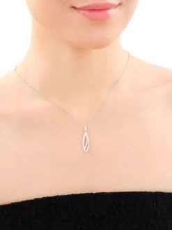 Zawieszka srebrna z cyrkoniami