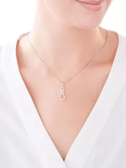 Zawieszka srebrna z cyrkoniami