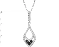 Zawieszka srebrna z cyrkoniami