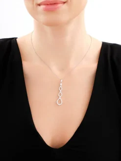 Zawieszka srebrna z cyrkoniami