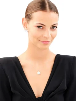 Zawieszka srebrna z cyrkoniami - koło