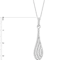 Zawieszka srebrna z cyrkoniami