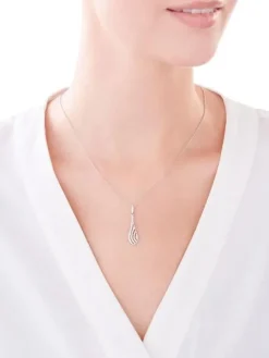 Zawieszka srebrna z cyrkoniami