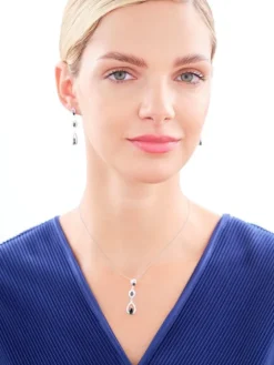 Zawieszka srebrna z cyrkoniami