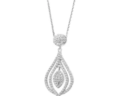 Zawieszka srebrna z cyrkoniami