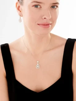 Zawieszka srebrna z cyrkoniami