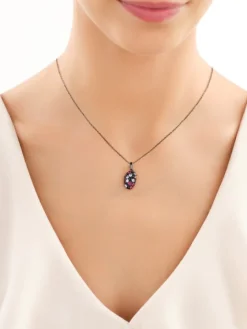 Zawieszka srebrna z cyrkoniami