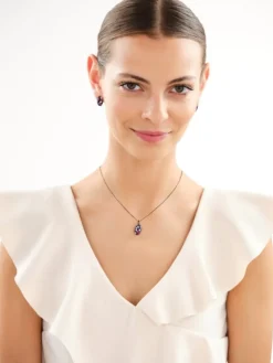 Zawieszka srebrna z cyrkoniami