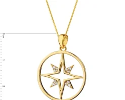 Zawieszka srebrna z cyrkoniami - gwiazda, koło