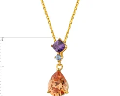 Zawieszka srebrna z cyrkoniami i spinelem