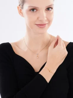 Zawieszka srebrna z cyrkoniami i spinelem