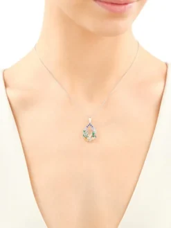 Zawieszka srebrna z cyrkoniami - motyle