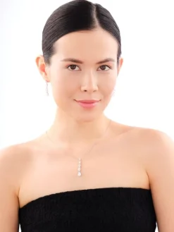 Zawieszka srebrna z cyrkoniami