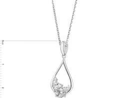 Zawieszka srebrna z cyrkoniami