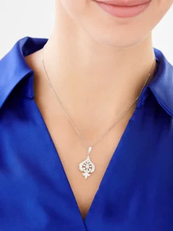 Zawieszka srebrna z cyrkoniami