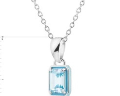 Zawieszka srebrna z cyrkonią i emalią