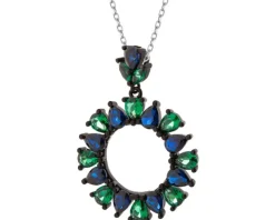 Zawieszka srebrna z cyrkoniami