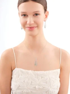 Zawieszka srebrna z cyrkoniami