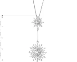 Zawieszka srebrna z cyrkoniami