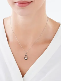 Zawieszka srebrna z cyrkoniami