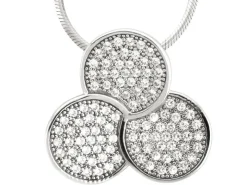 Zawieszka srebrna z cyrkoniami