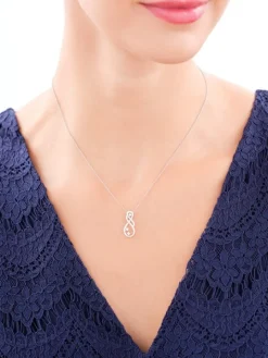 Zawieszka srebrna z cyrkoniami