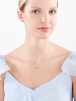 Zawieszka srebrna z cyrkoniami