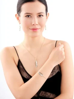 Zawieszka srebrna z cyrkoniami