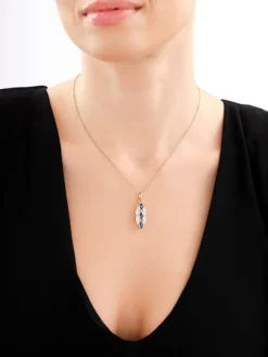 Zawieszka srebrna z cyrkoniami