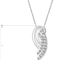 Zawieszka srebrna z cyrkoniami