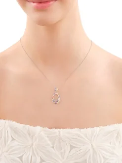 Zawieszka srebrna z cyrkoniami