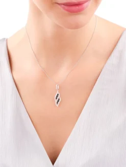 Zawieszka srebrna z cyrkoniami