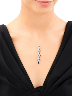 Zawieszka srebrna z cyrkoniami