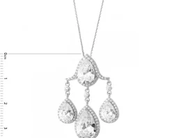 Zawieszka srebrna z cyrkoniami