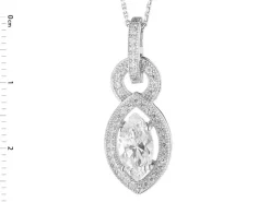 Zawieszka srebrna z cyrkoniami