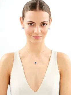 Zawieszka srebrna z cyrkoniami - koło