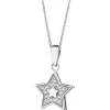 Zawieszka srebrna z cyrkoniami - gwiazda