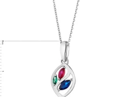 Zawieszka srebrna z cyrkoniami