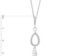 Zawieszka srebrna z cyrkoniami