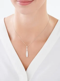 Zawieszka srebrna z cyrkoniami