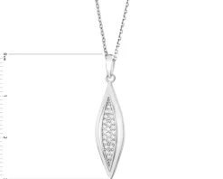 Zawieszka srebrna z cyrkoniami