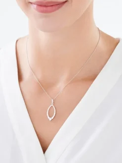 Zawieszka srebrna z cyrkoniami