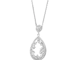 Zawieszka srebrna z cyrkoniami