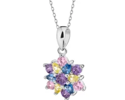 Zawieszka srebrna z cyrkoniami