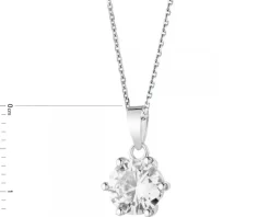 Zawieszka srebrna z cyrkoniami